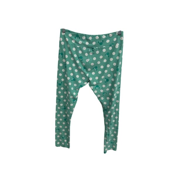 Lularoe Disney Leggings Polka Dot Minnie Mouse Print Tall Curvy - Picture 2 of 10